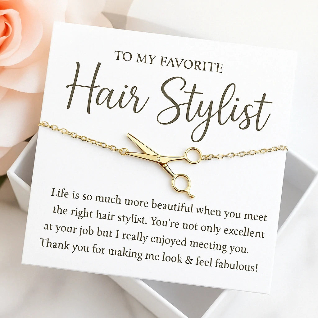 Shear Appreciation” – A Thank You Necklace for Your Favorite Hair Stylist