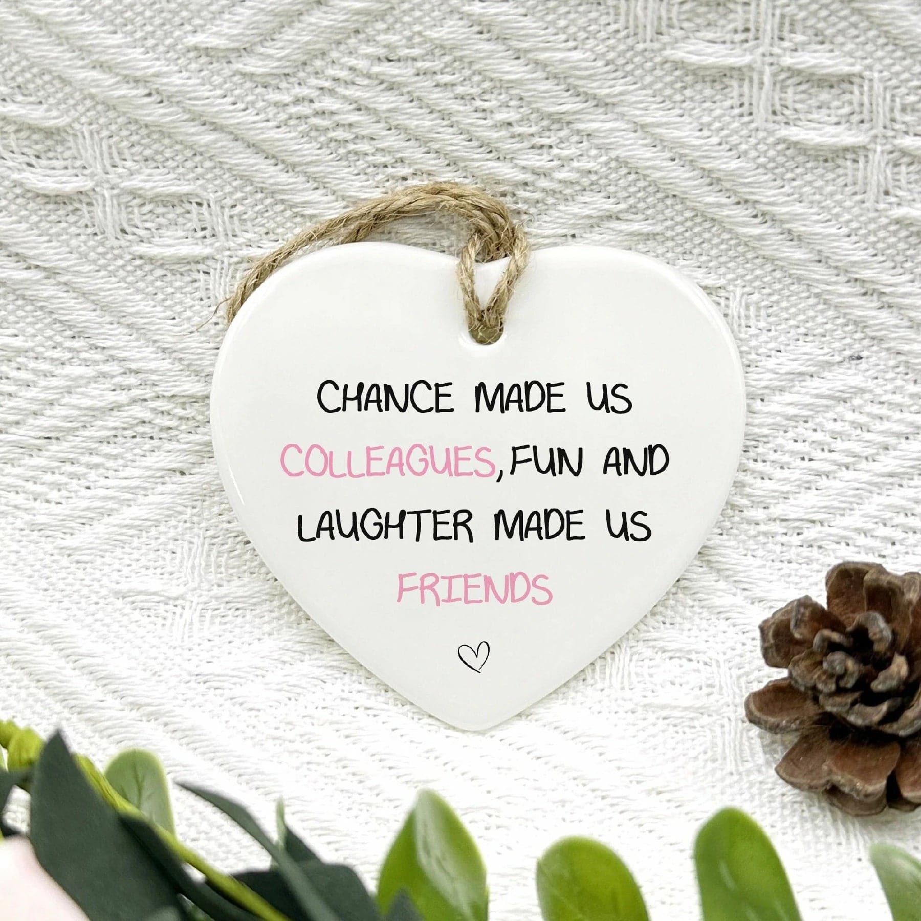 Colleagues friendship keepsake