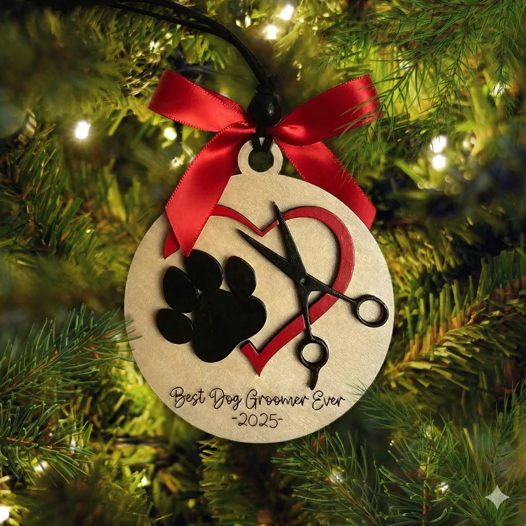 Dog Groomer Appreciation Christmas Ornament