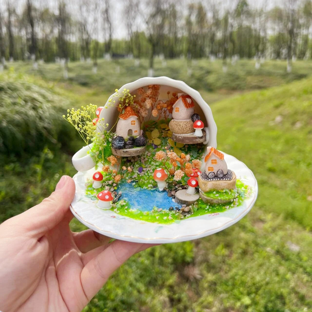 Whimsical Teacup Worlds