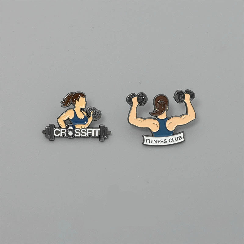 Fit Girl Enamel Pin