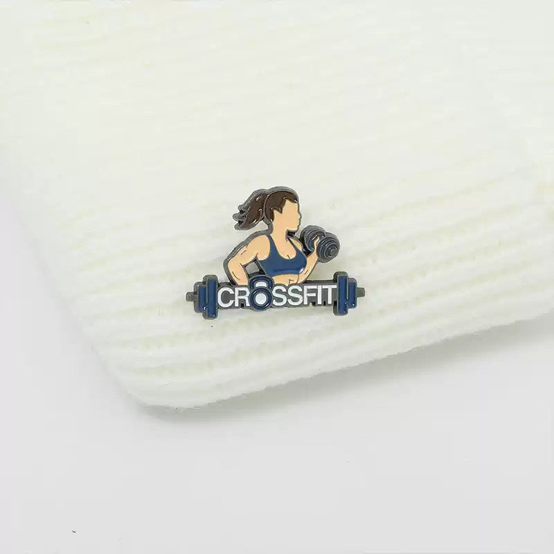 Fit Girl Enamel Pin