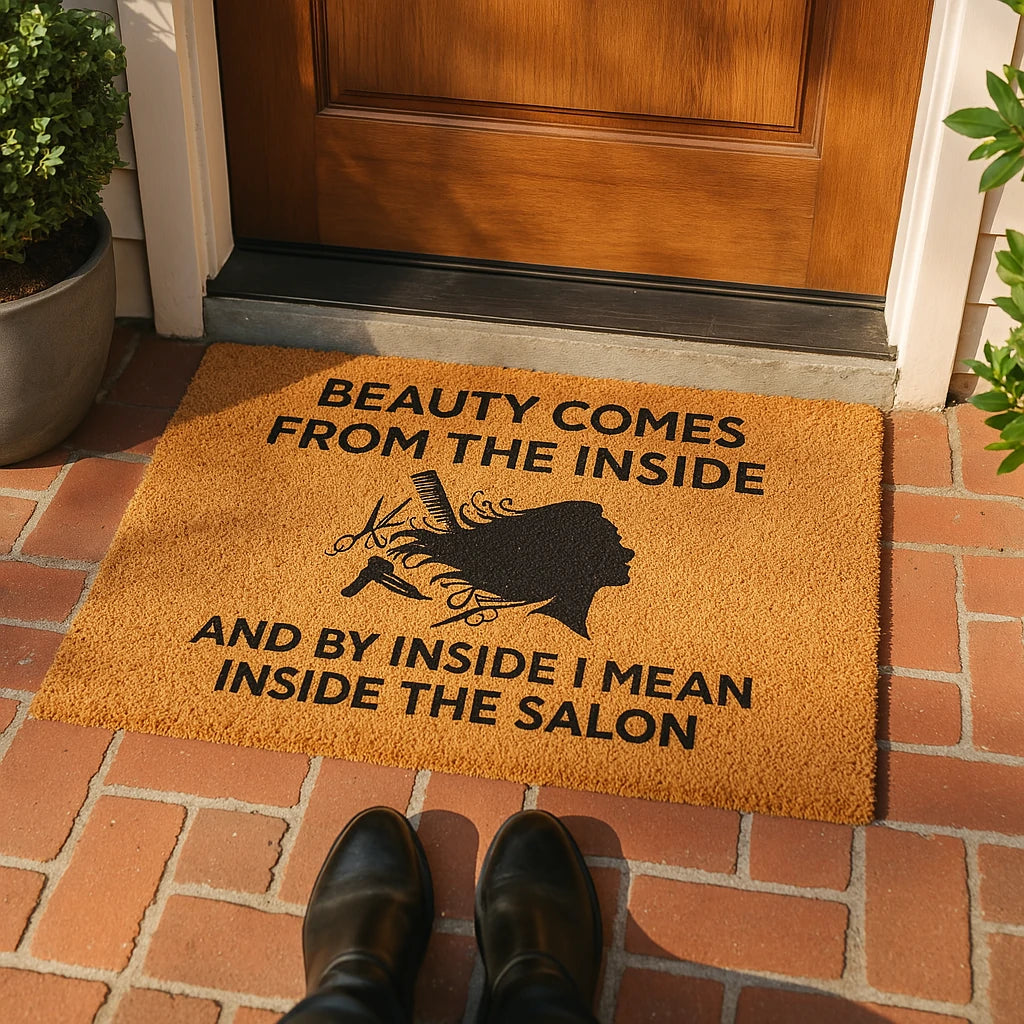 Funny Salon Doormat – Perfect for Hair Stylist Shop Entrance