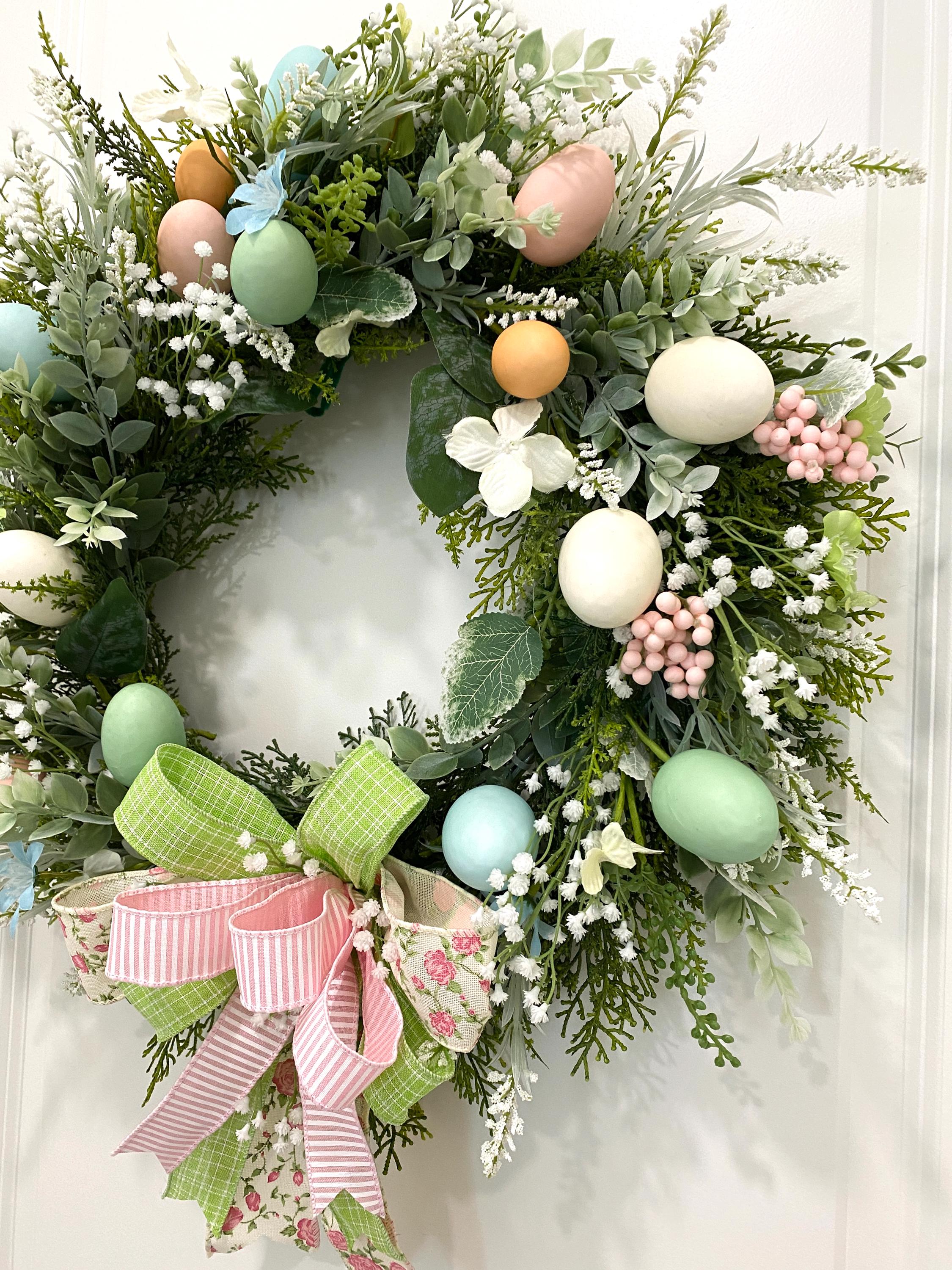 Grapevine Wreath, Easter Egg Wreath