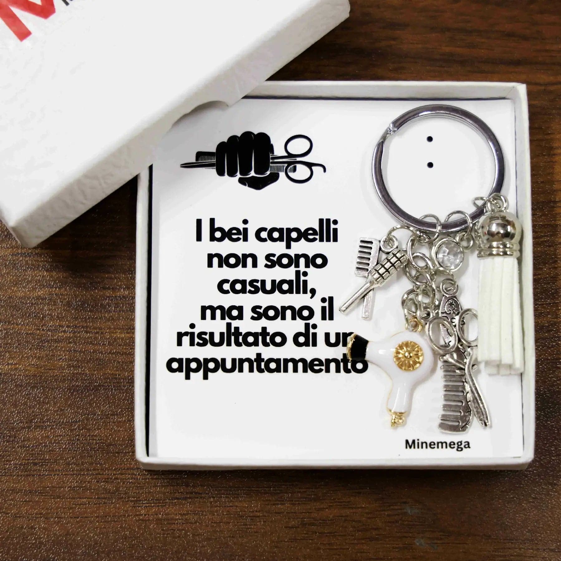 Portachiavi regalo per parrucchiere