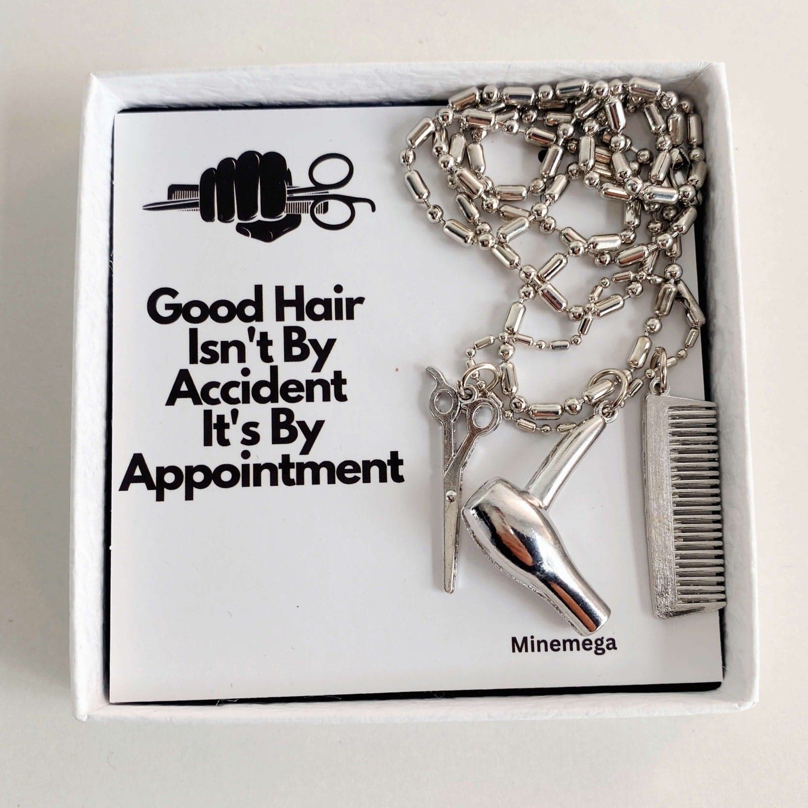 Hair drier charm Necklace
