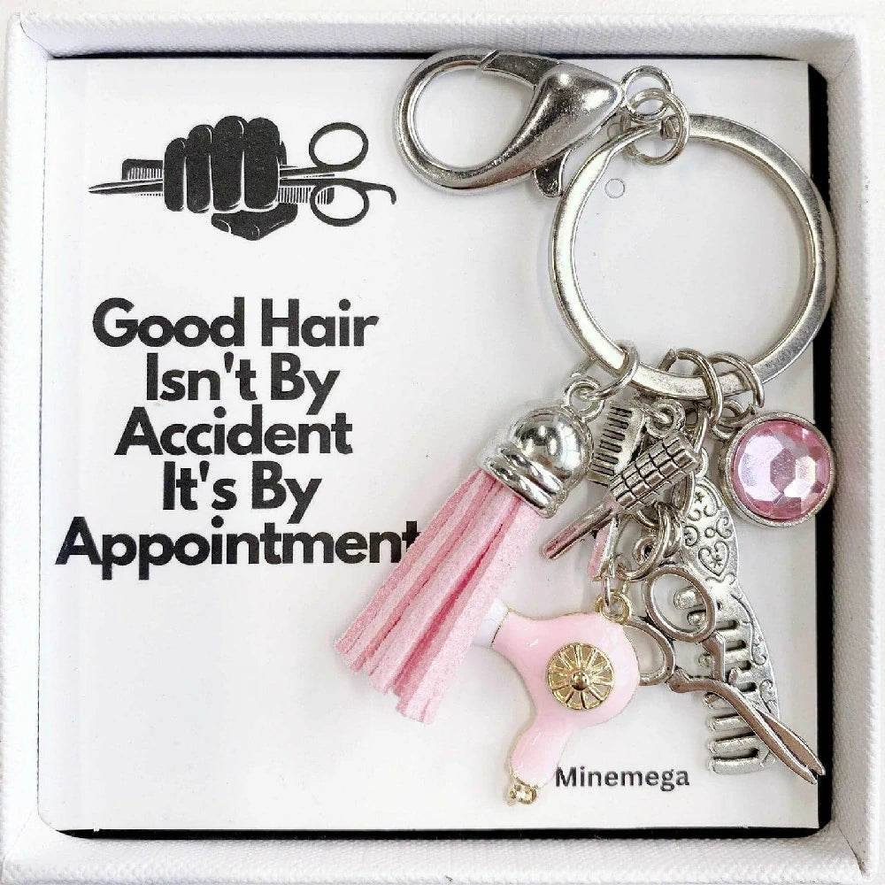 Hairstylist gift keychain