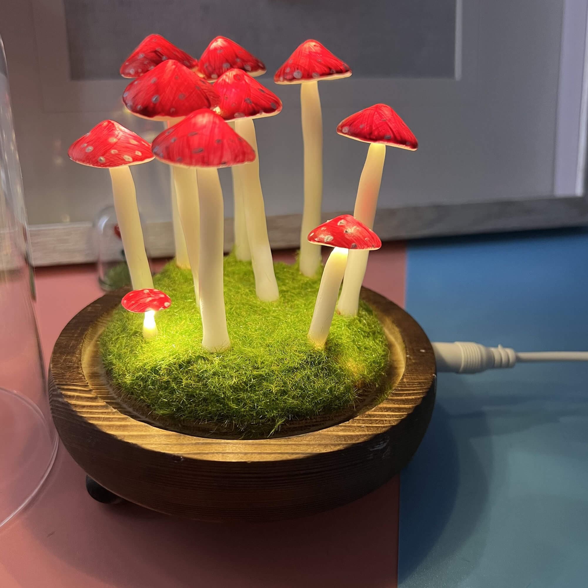 Handmade Red Mushroom Night Lights