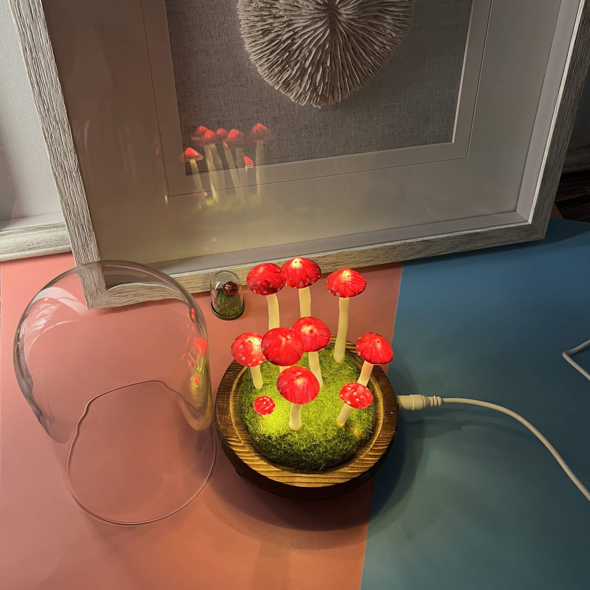 Handmade Red Mushroom Night Lights
