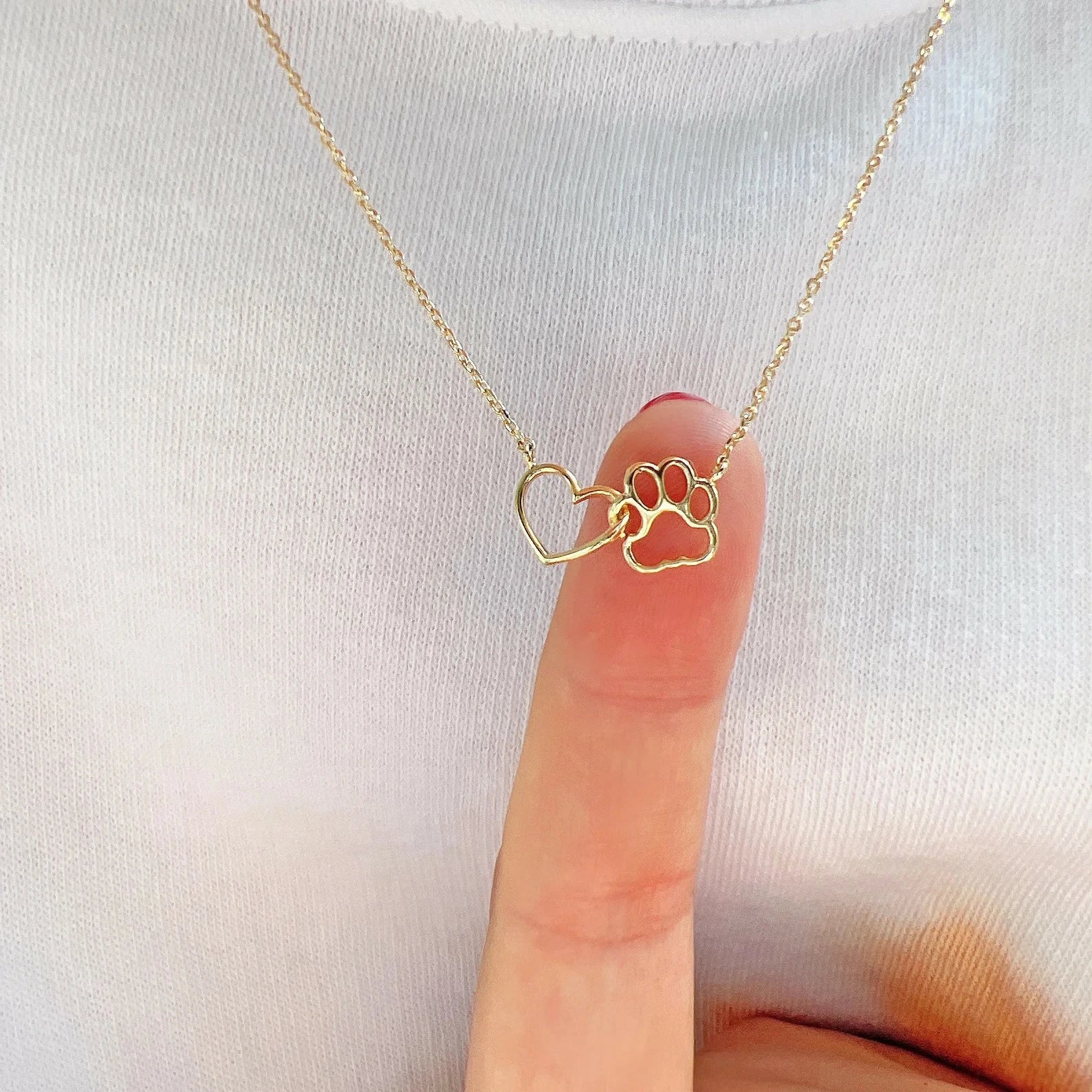 Heart & Paw Necklace