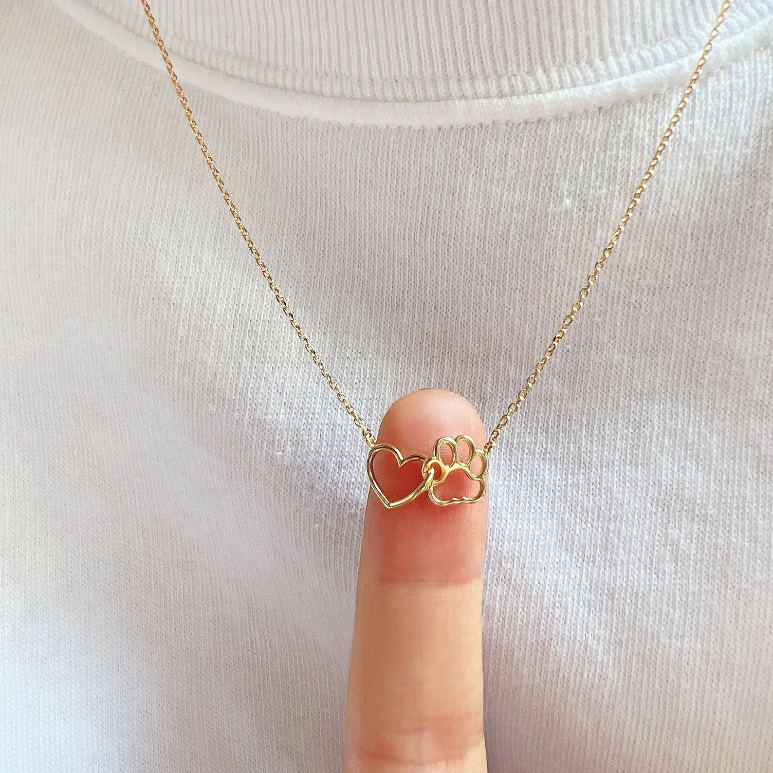 Heart & Paw Necklace