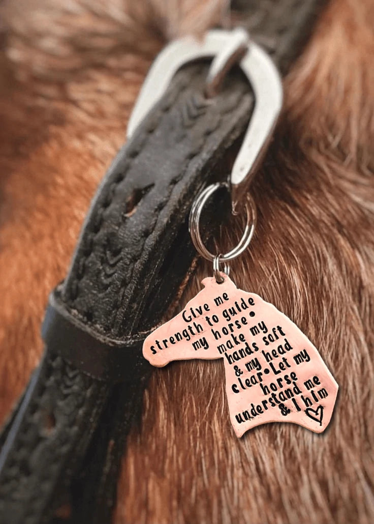 Horse Prayer Charm – Equestrian Keychain for Rider & Tack