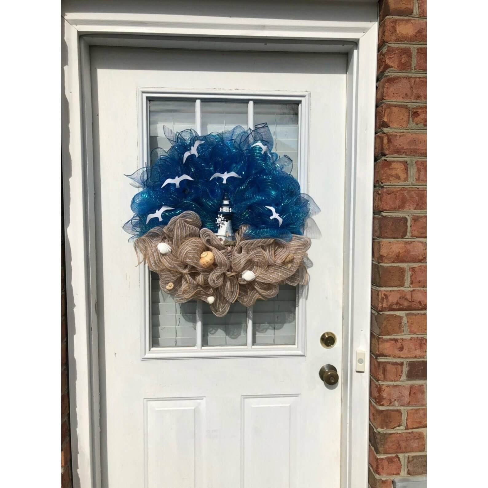 Lighthouse Wreath For Front Door