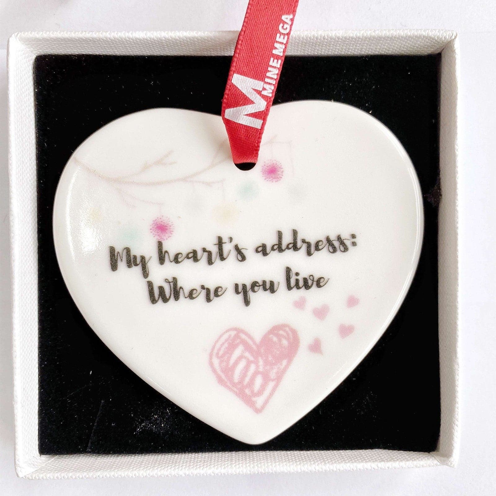 My Heart's Address Christmas Ornament