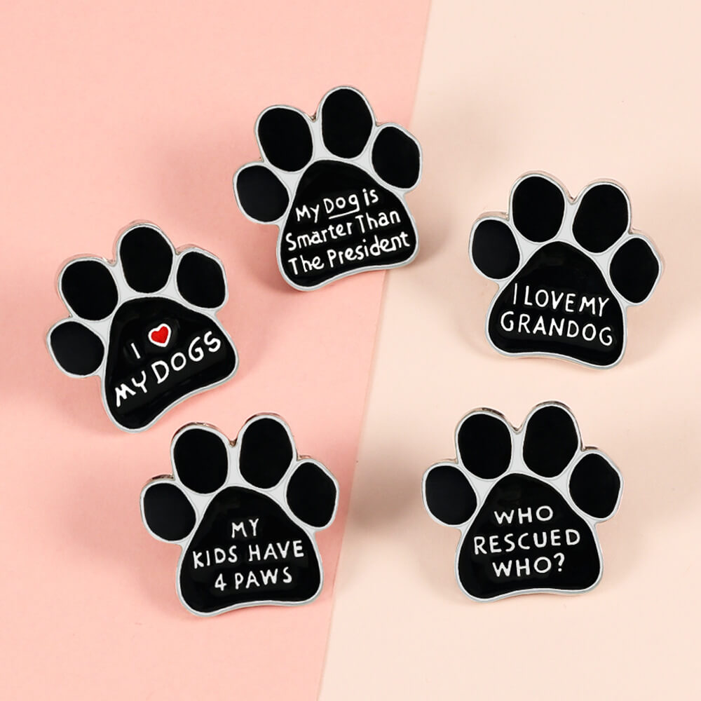 One Set Paw-some Pins for Dog Lovers