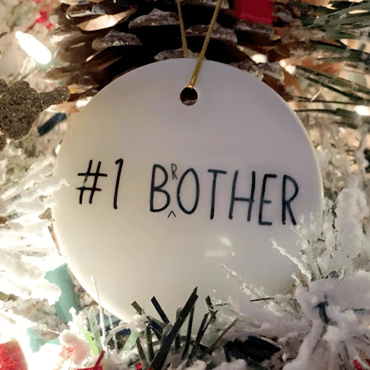 Sister And Brother Funny Ornament