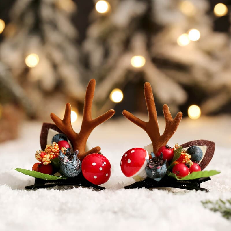 Handmade Christmas Hair Clips