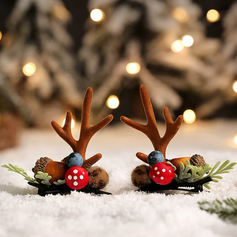 Handmade Christmas Hair Clips