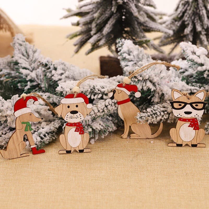 Wooden christmas ornaments