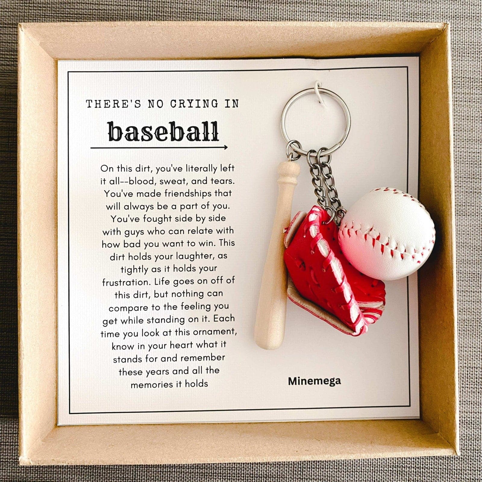No Crying in baseball ornament