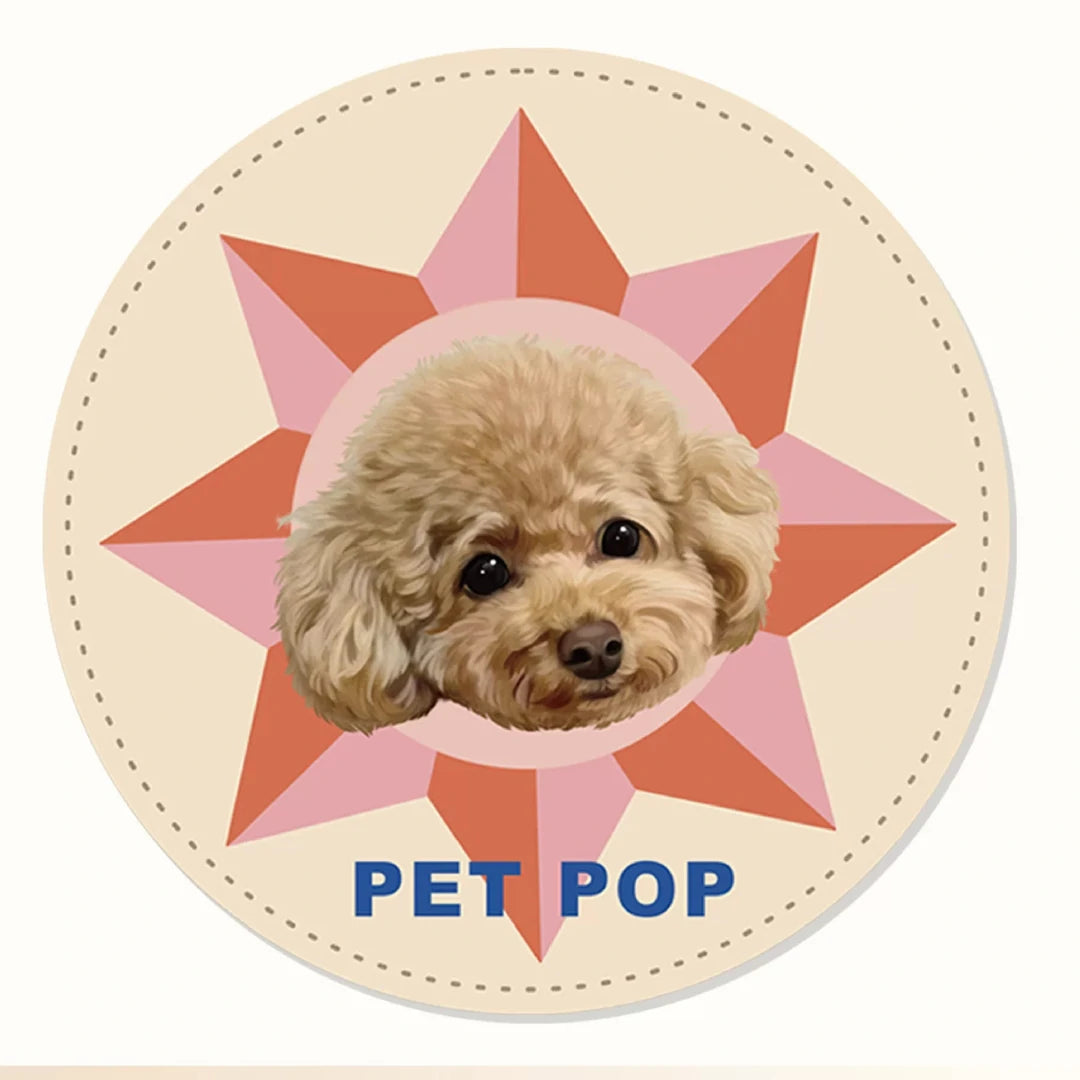 Custom Pet Face Mat – Hand-Sketched Personalized Dog & Cat Rug