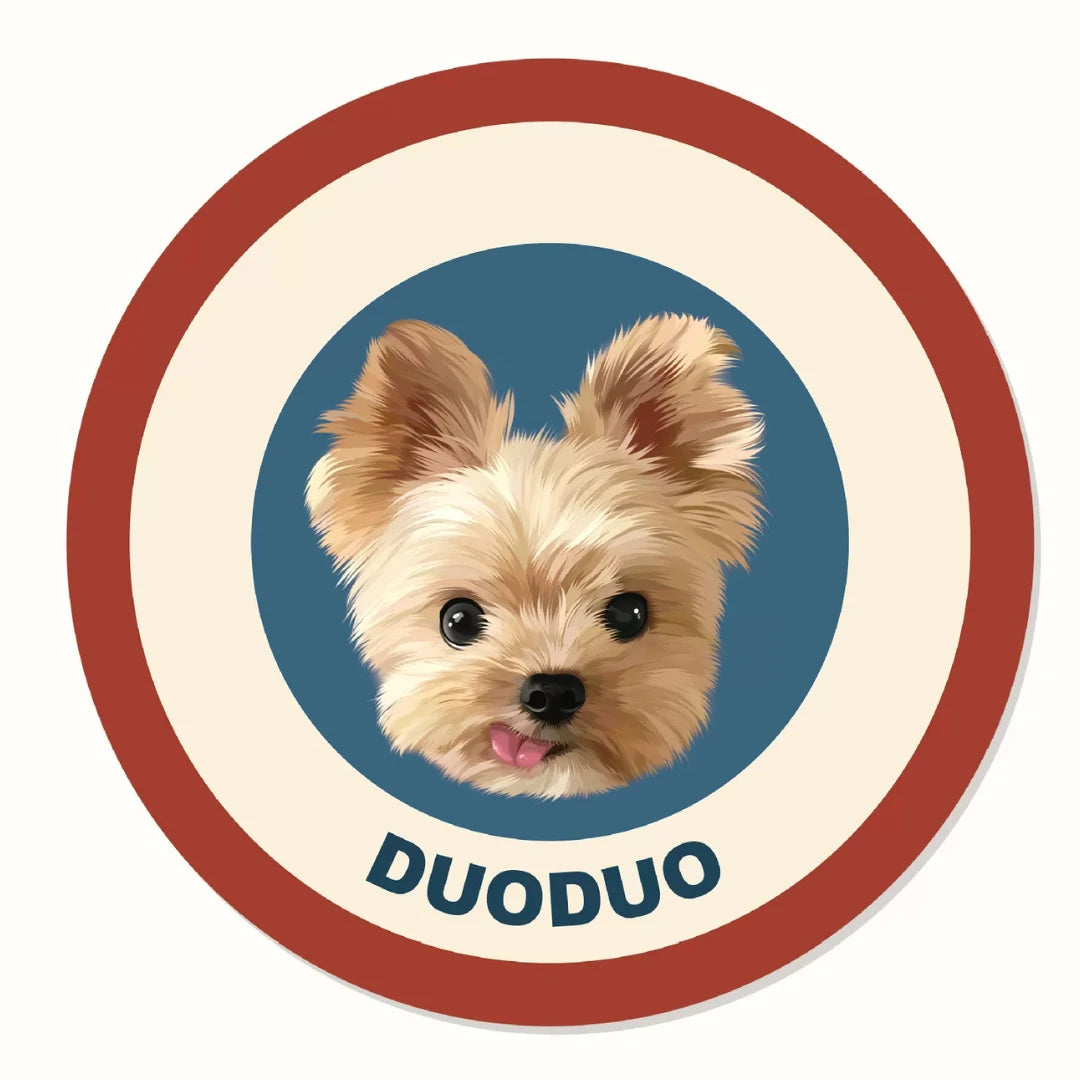 Custom Pet Face Mat – Hand-Sketched Personalized Dog & Cat Rug