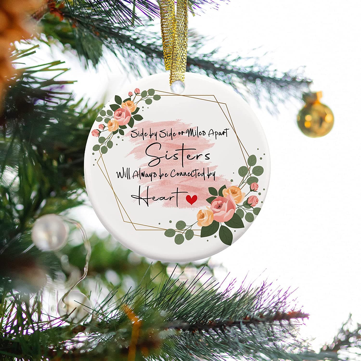 Sister And Brother Funny Ornament