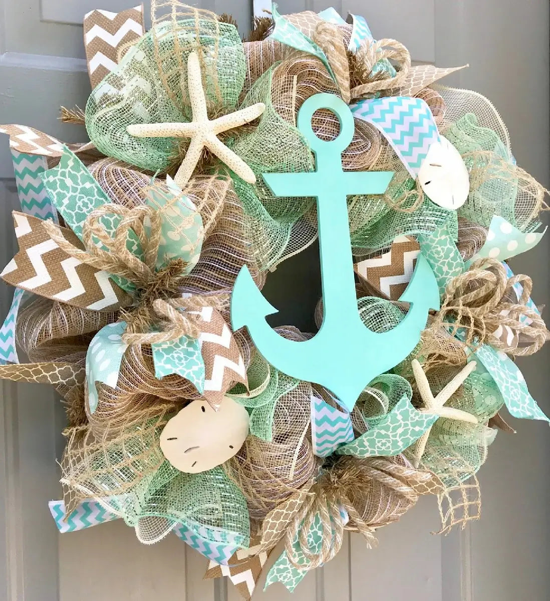 Lighthouse Wreath For Front Door
