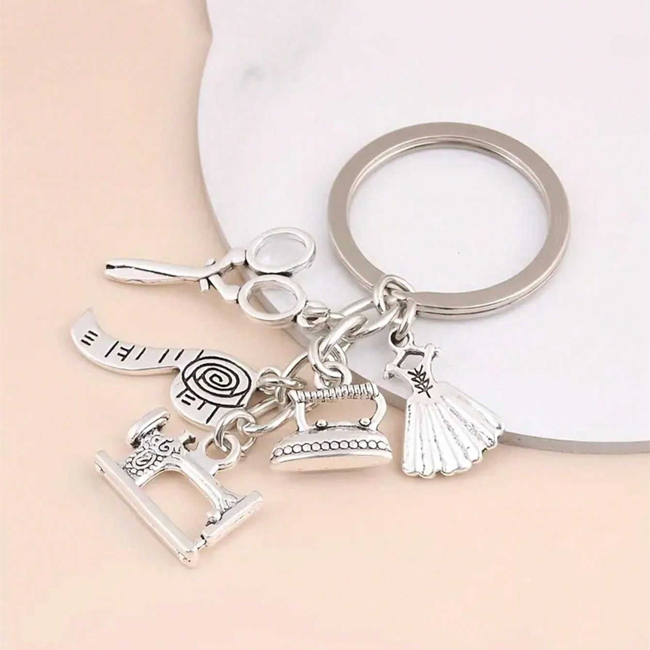 Quilter's Charm Keychain