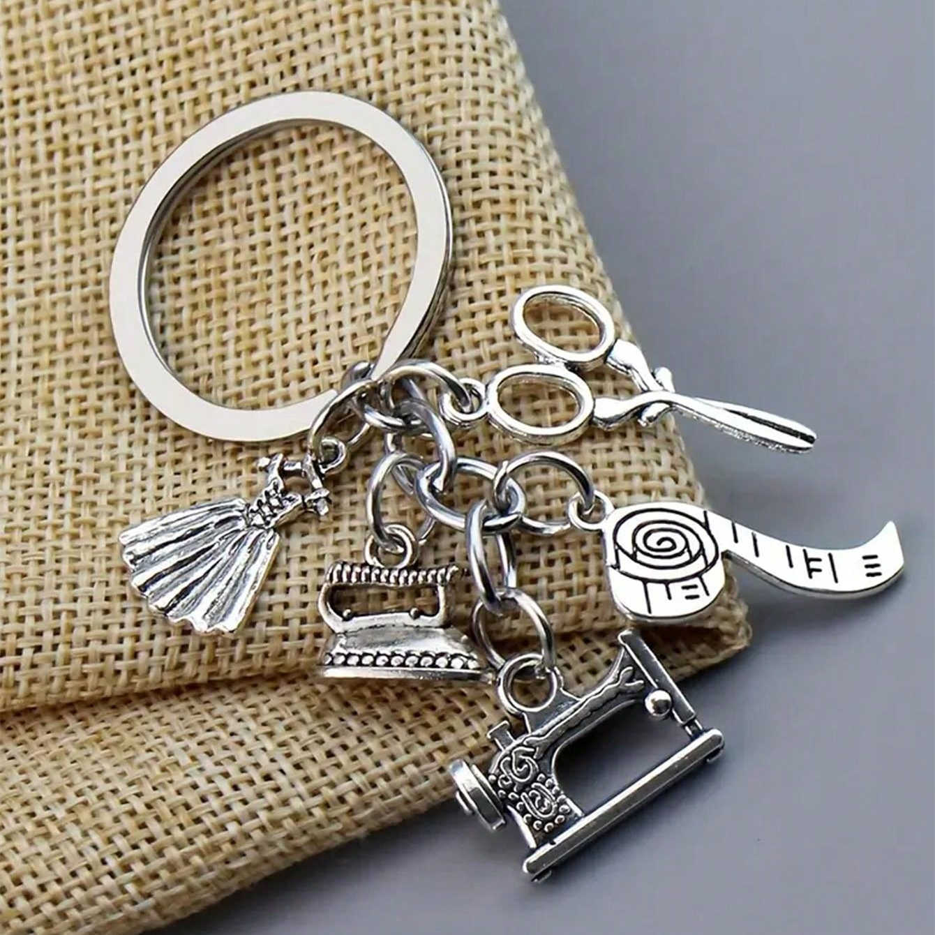 Quilter's Charm Keychain