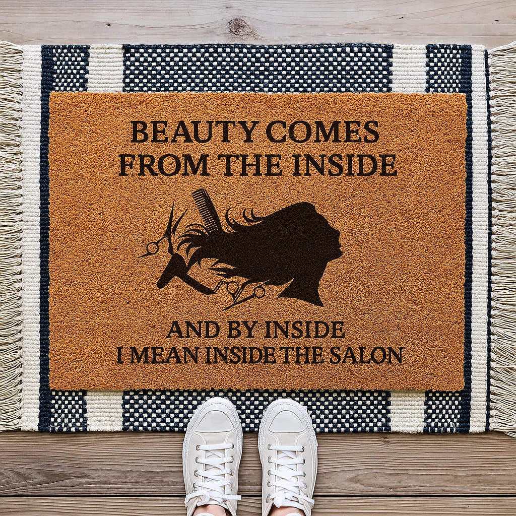 Funny Salon Doormat – Perfect for Hair Stylist Shop Entrance