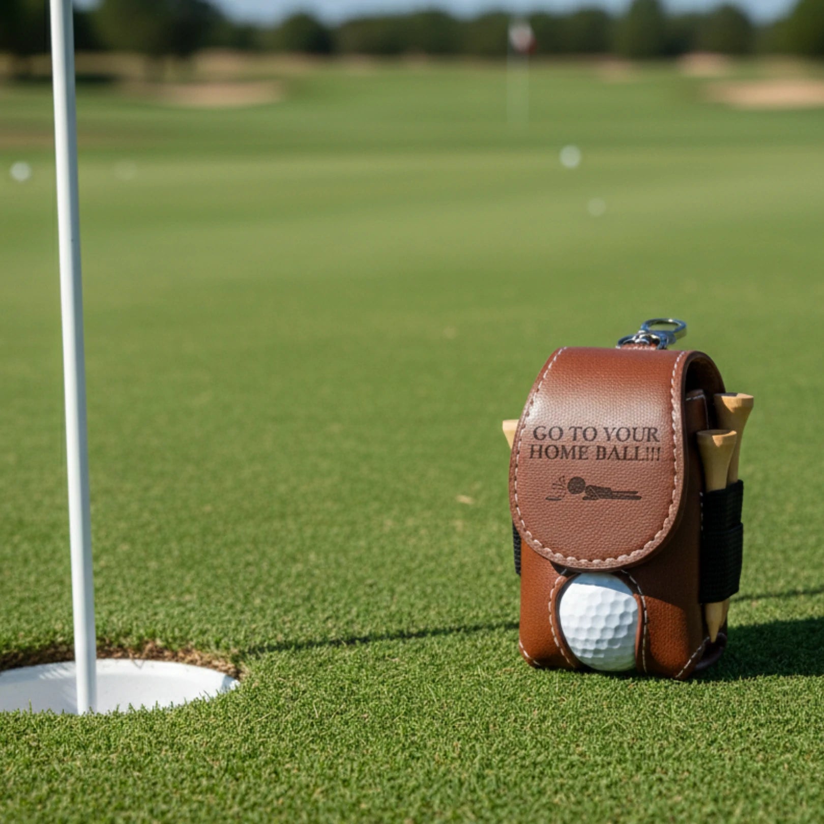 “Go to Your Home Ball!!!” Funny Golf Ball Bag