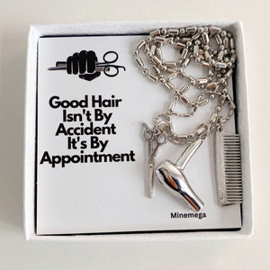 Hair drier charm  Necklace