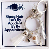 Hair stylist gift keychain