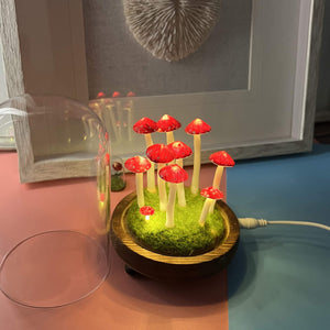 Handmade Red Mushroom Night Lights