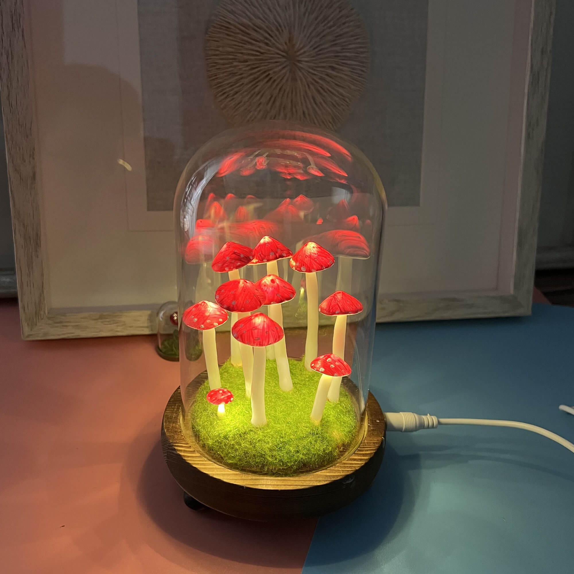 Handmade Red Mushroom Night Lights