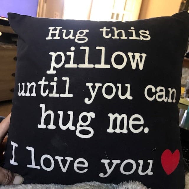 Long Distance Relationship Pillow