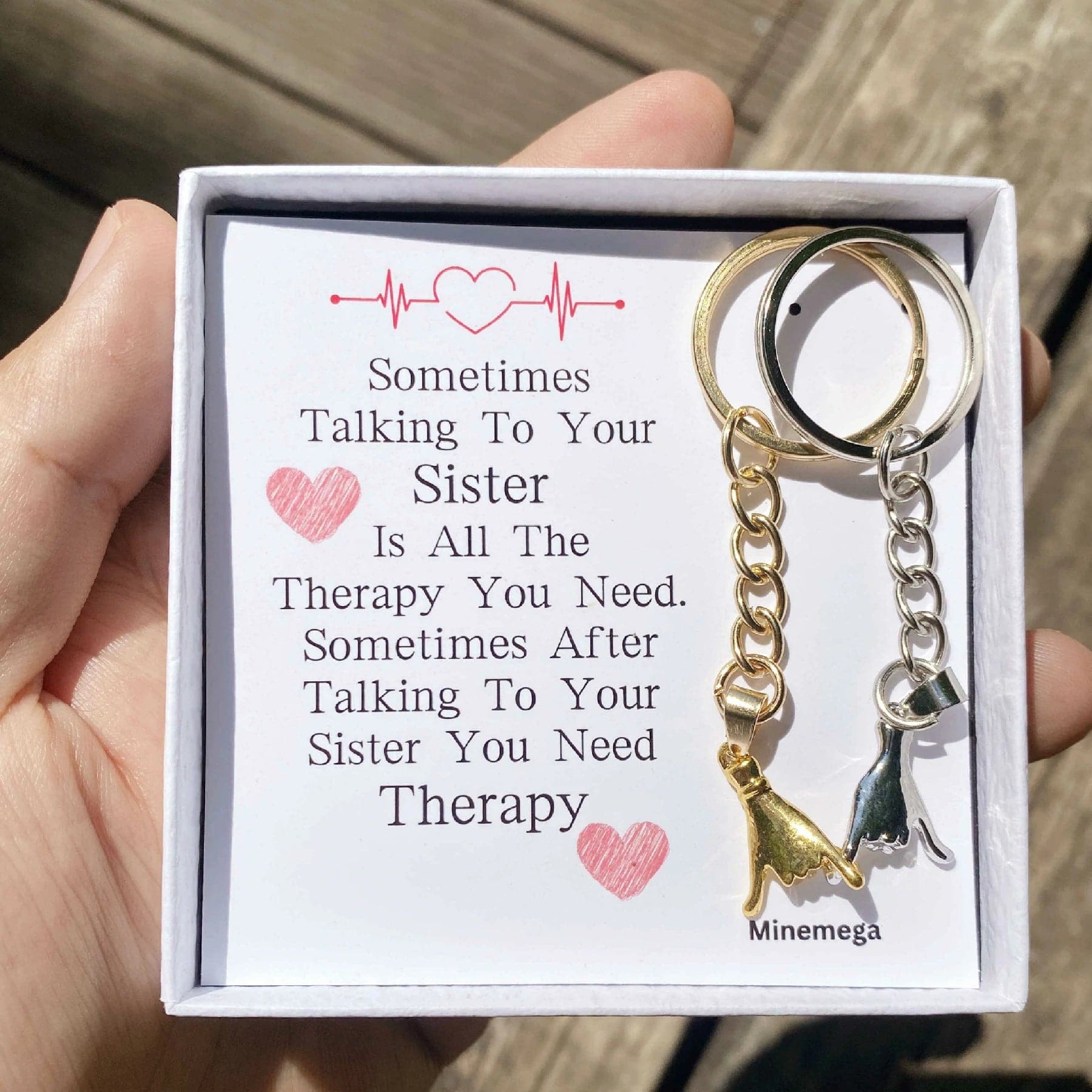 Sister's Therapy Keychain