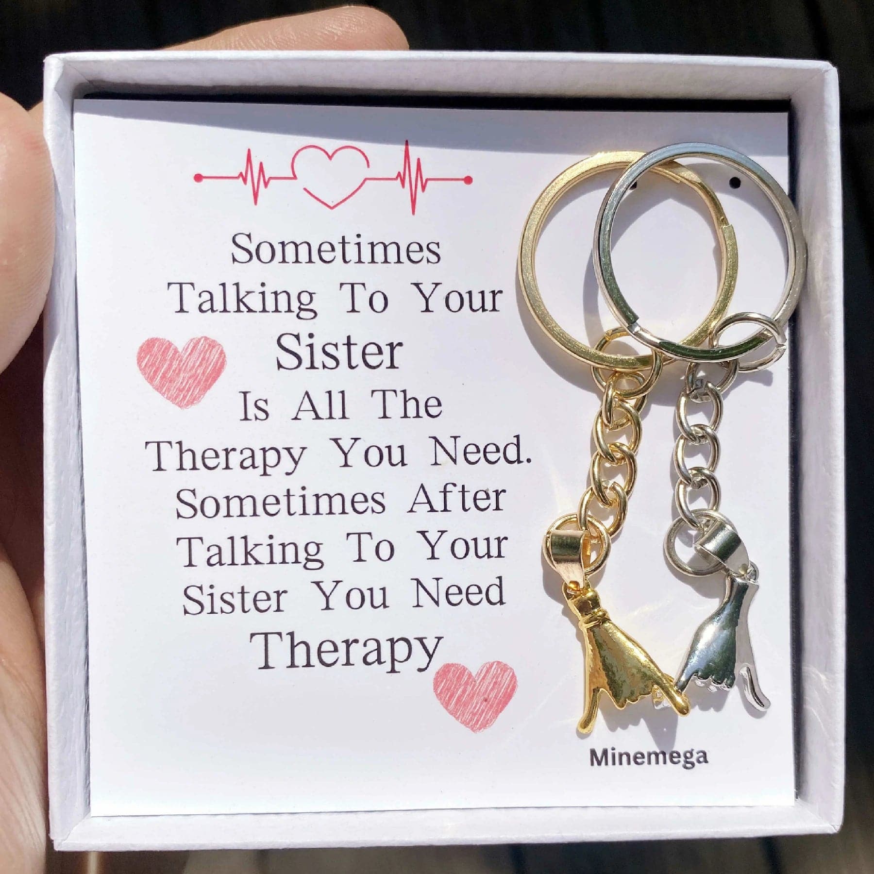 Sister's Therapy Keychain