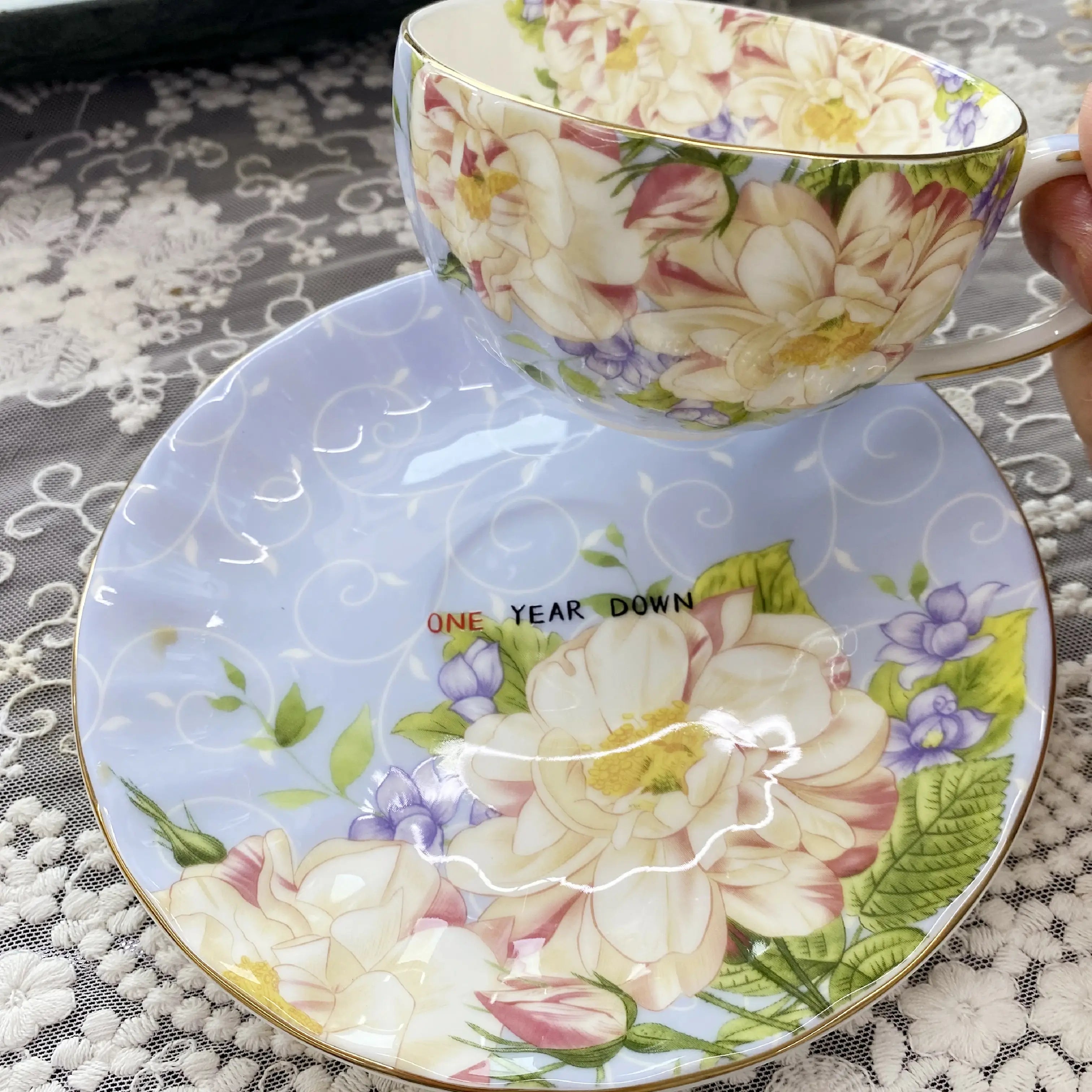 Surprise Message Teacup & Saucer – Fun in Every Sip