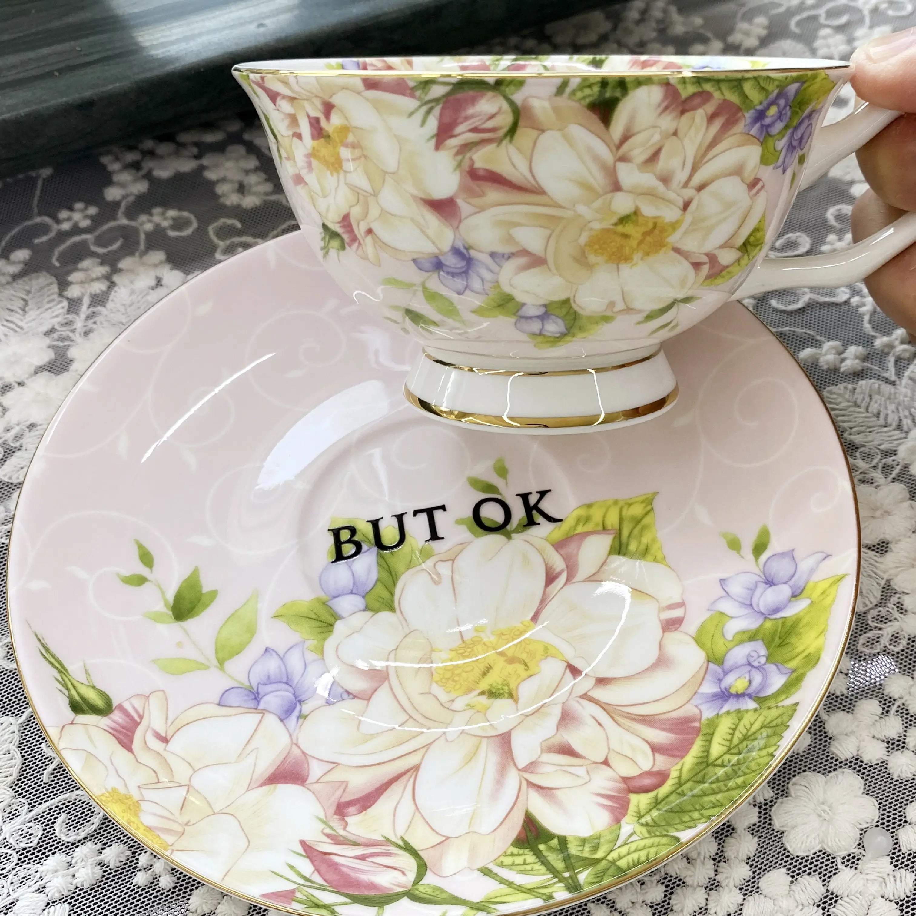 Surprise Message Teacup & Saucer – Fun in Every Sip