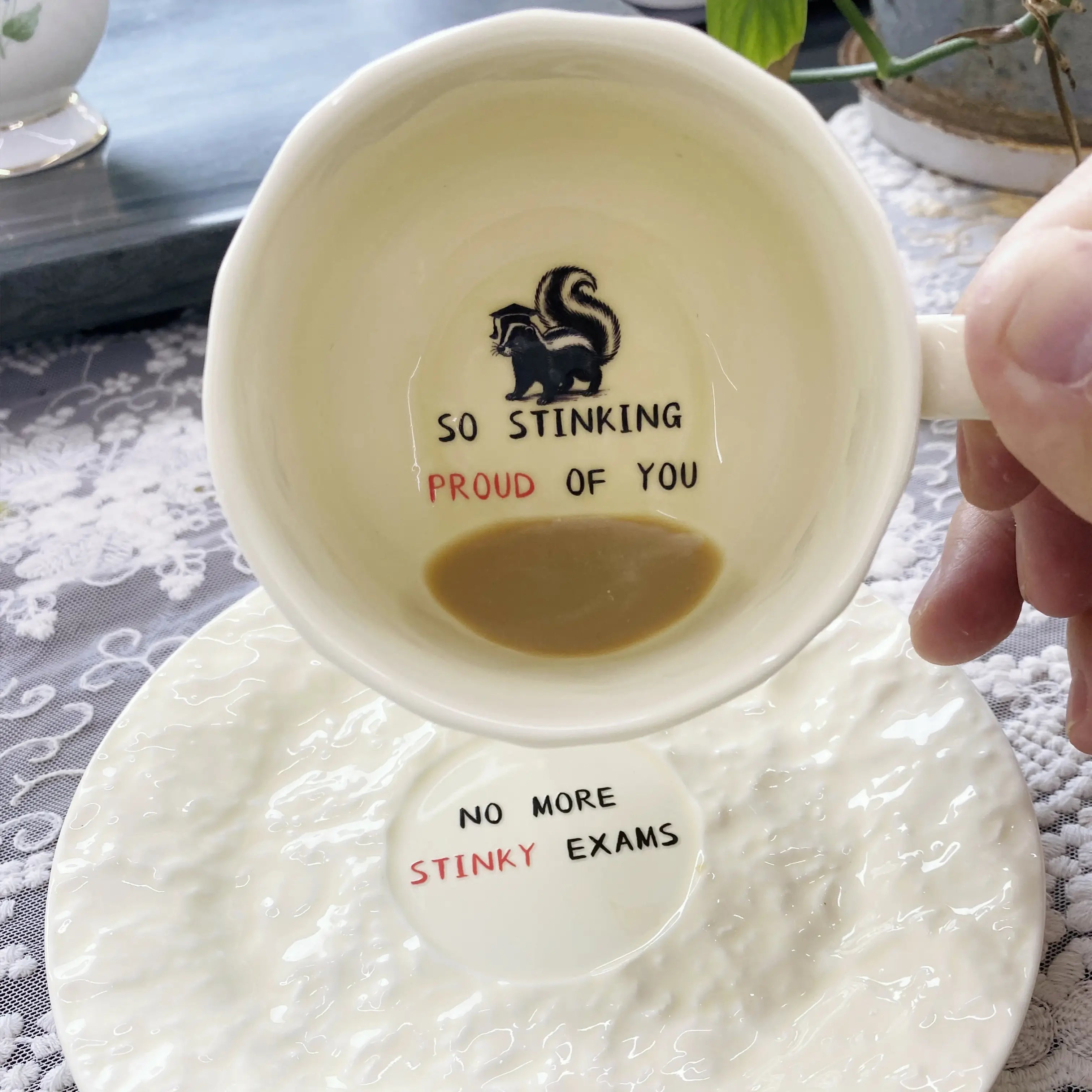 Surprise Message Teacup & Saucer – Fun in Every Sip