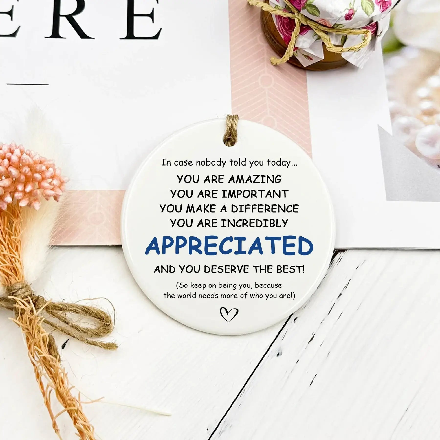 Uplifting Handmade Appreciation Keepsake