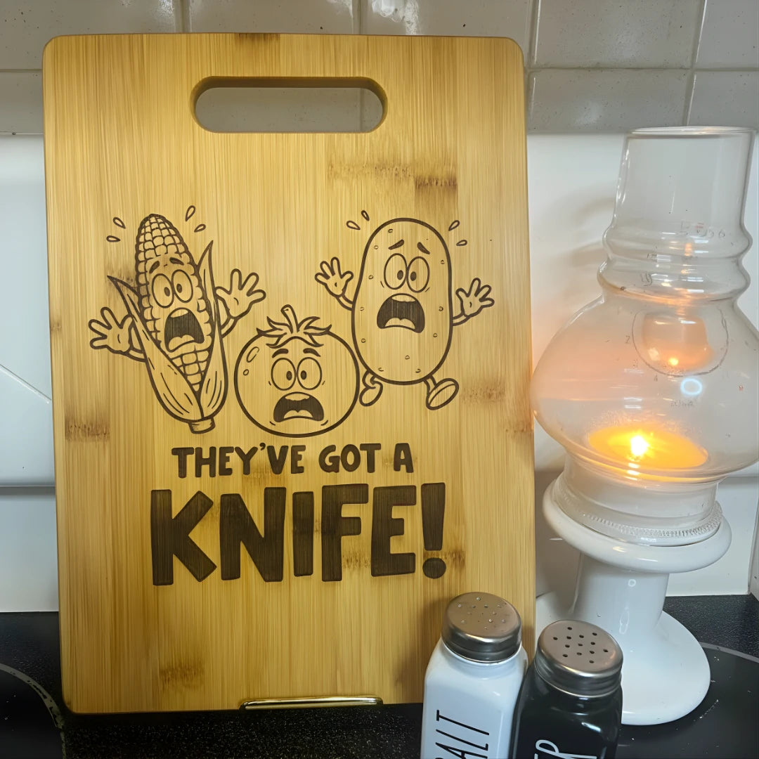 The "Kitchen Boss" Funny Valentine's Gift Cutting Board