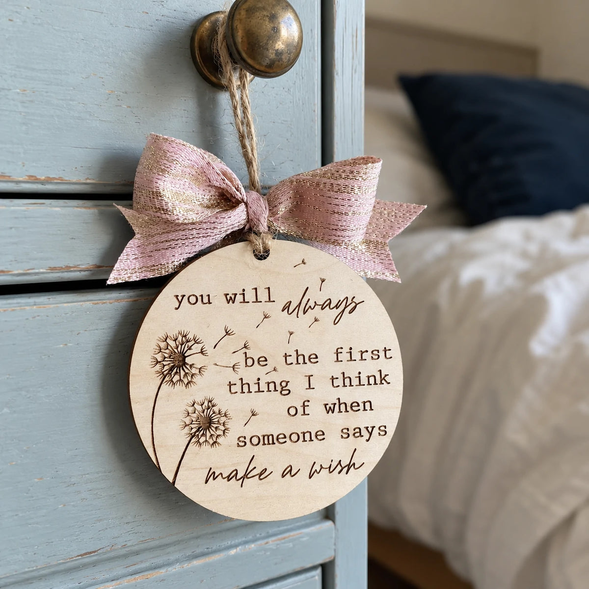 You’ll Always Be My First Wish Wooden Keepsake