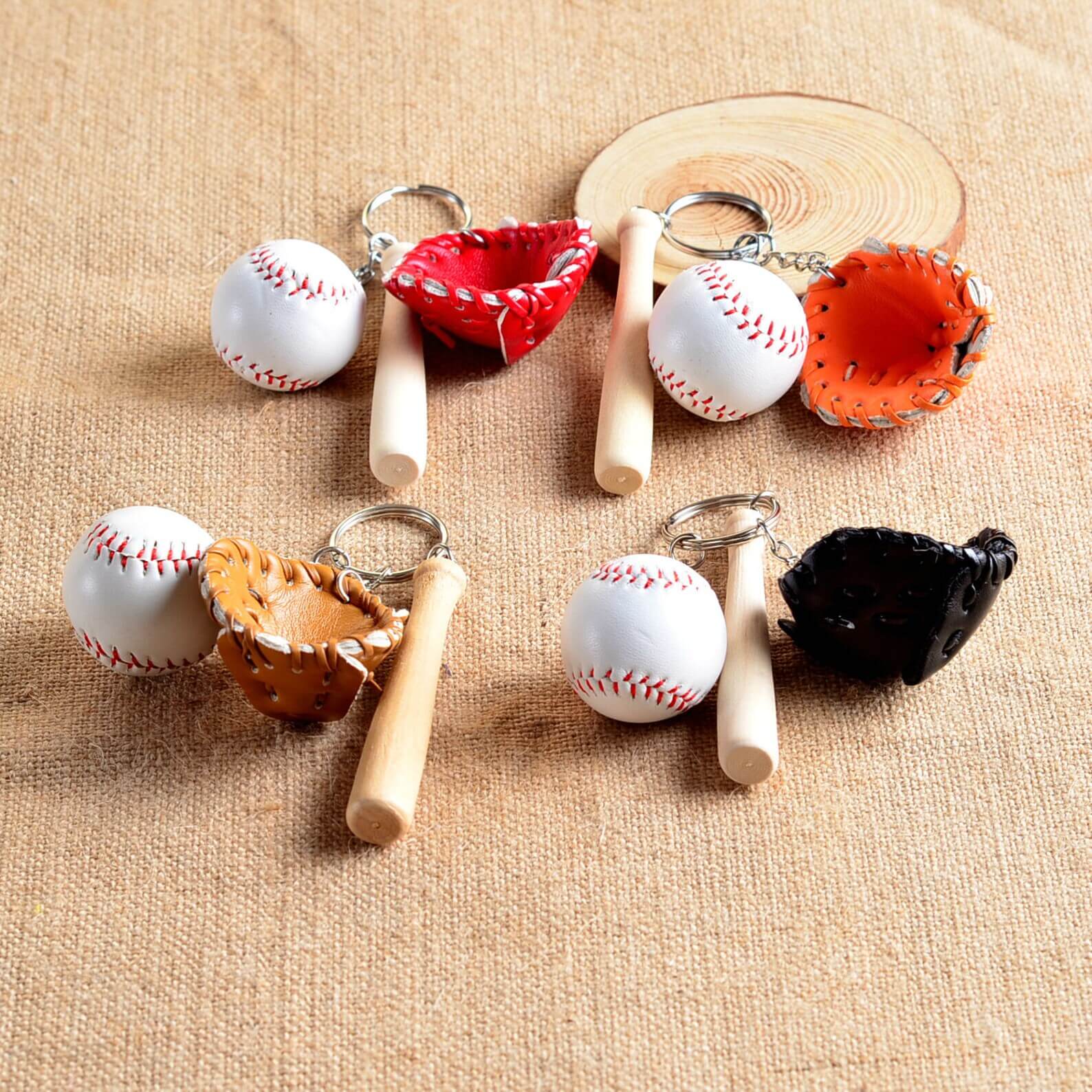 Follow Your Heart Baseball Bag Keychain