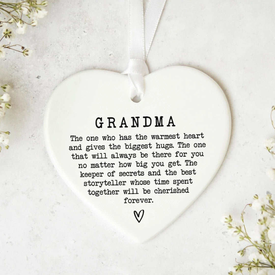 "Unnoticed Love" Heartfelt Ceramic Ornament Keepsake
