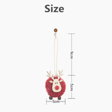 4 Pieces Cute Wooden Elk Christmas Tree Decorations