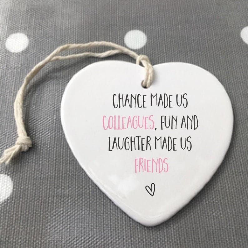 Colleagues friendship keepsake