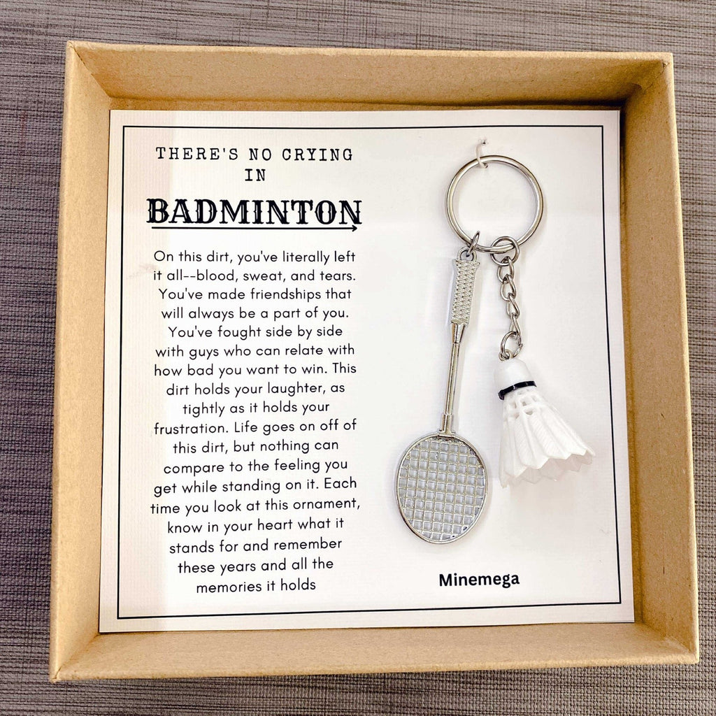 No crying in badminton ornament